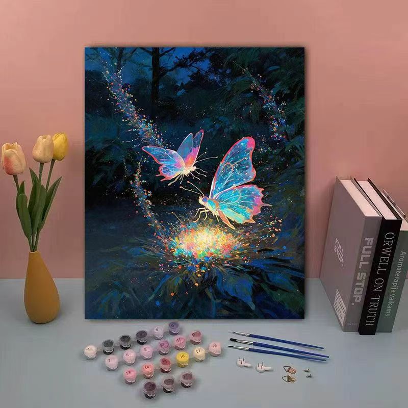 DIY Schmetterling Malen nach Zahlen Set Brehn