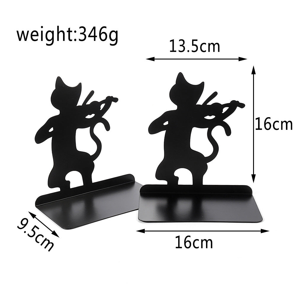Kat Silhouette dekorative Buchstützen