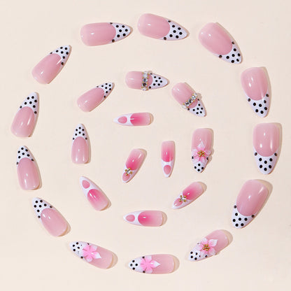 Florale Akzent Stiletto Nagelkunst Extensions Brehn