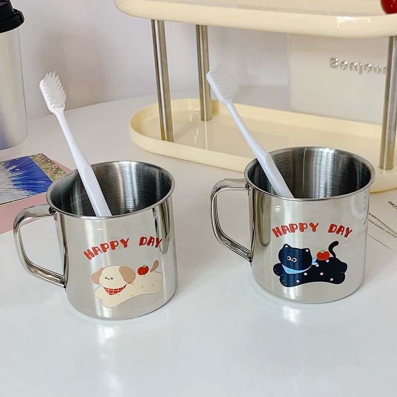 Edelstahl Trinkbecher mit Humorvollem Katzenmotiv Brehn