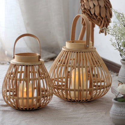 Natürliche Rattan Laterne Brehn