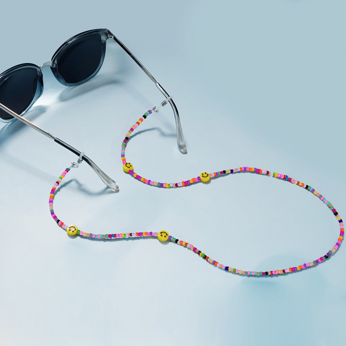 Farbige Perlenbrille Kette Brehn