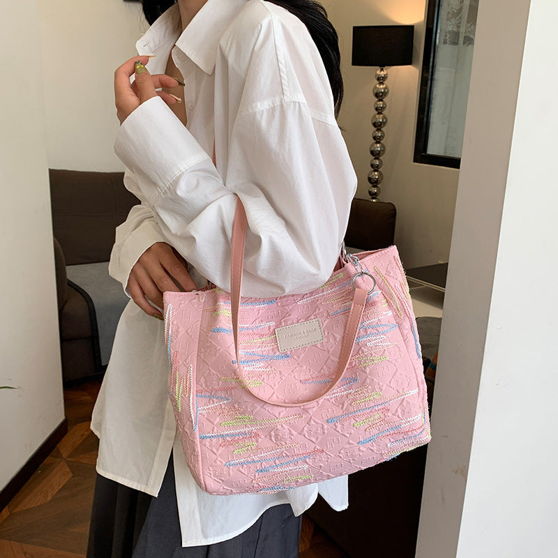 Bunte gestickte Hobo Tasche Brehn