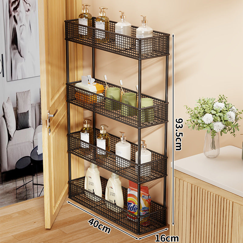 Slim Narrow Pull-Out Mesh Storage Organizer für Schrank und Türspalt