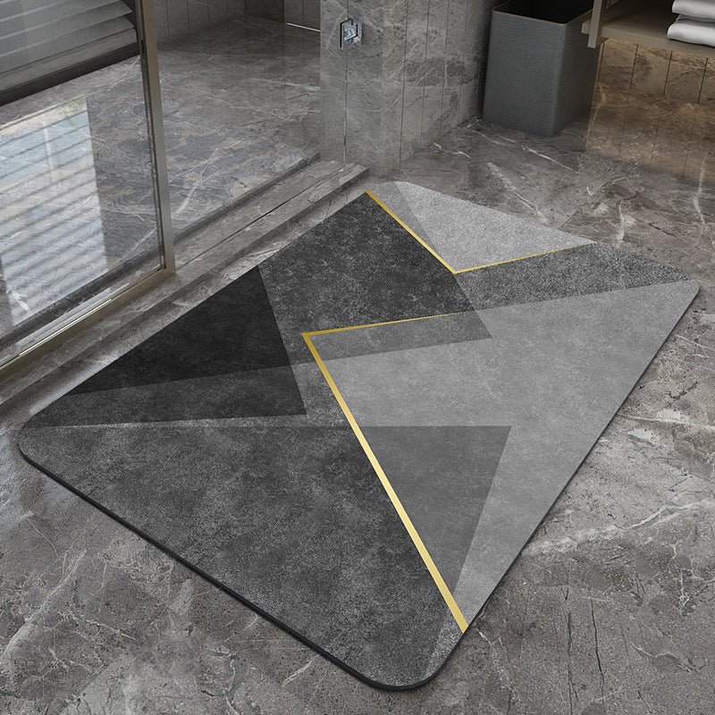 Modern Geometrische Badematte Brehn
