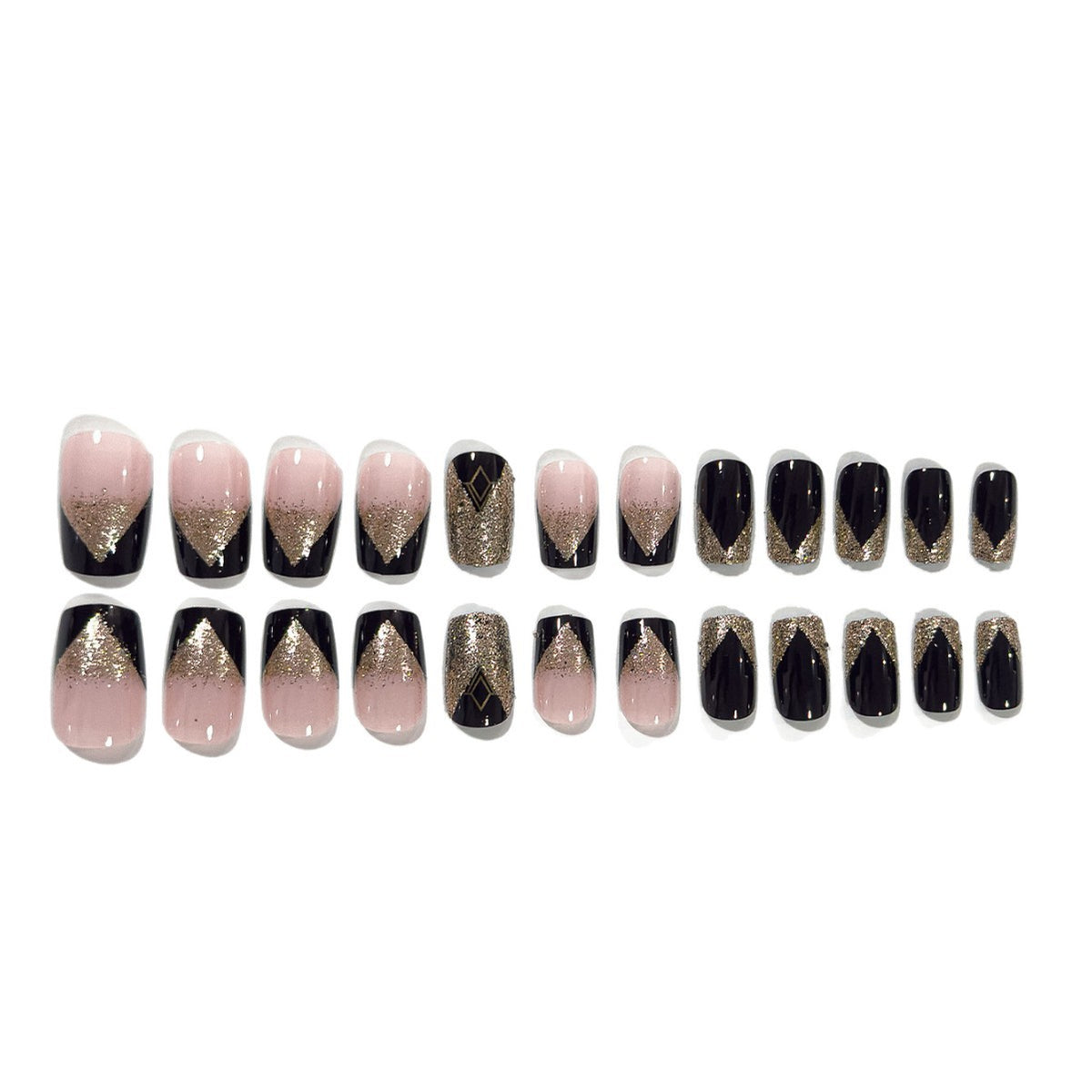 Glamoröse schimmernde Nagelkunstverlängerungen Brehn