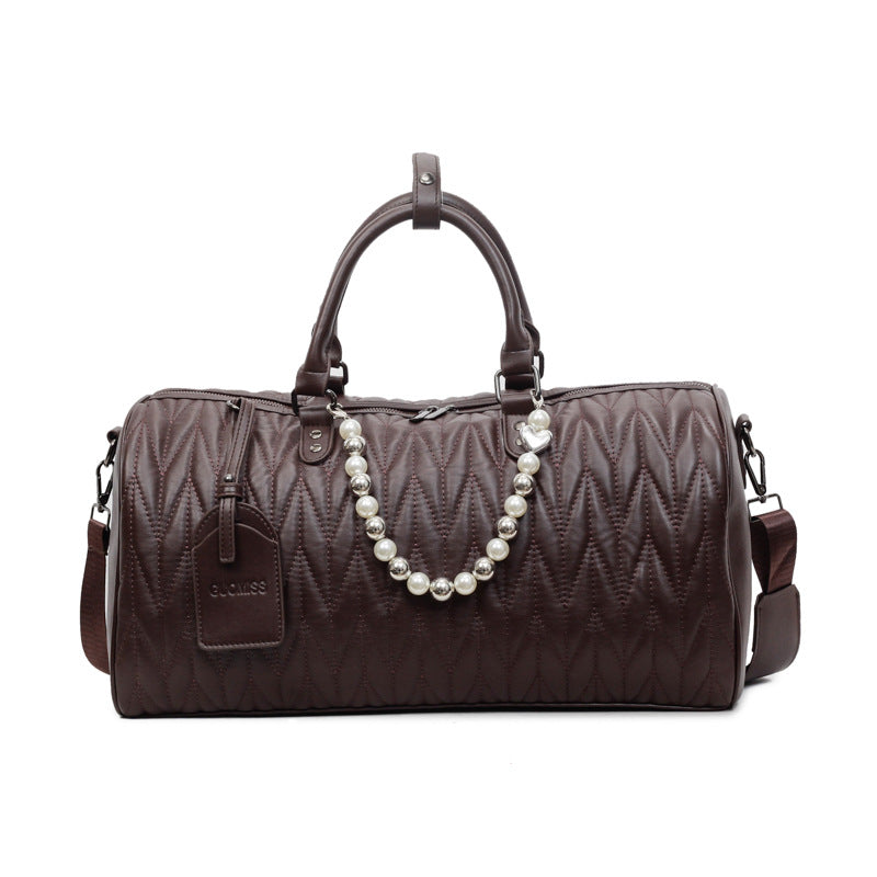 Edle Reisetasche Im Modernen Rautendesign Brehn