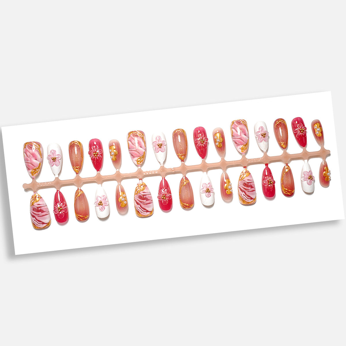 Kreatives Press-On-Nagelkunst-Set
