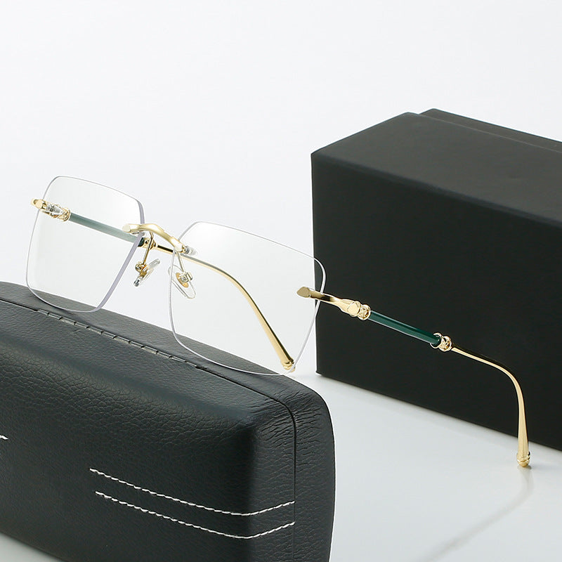 Damen modische Sonnenschutzbrille mit quadratischem Rahmen und luxuriösen Akzenten Brehn