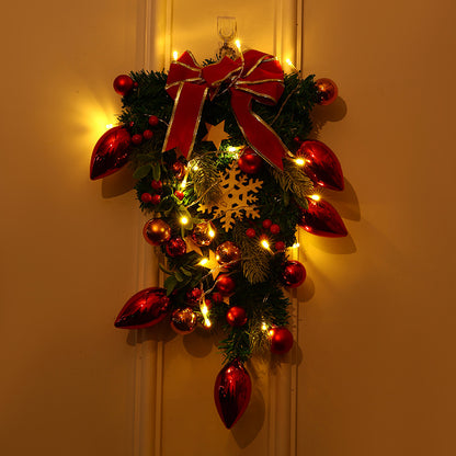 Festliche Weihnachtskranz Dekoration Brehn