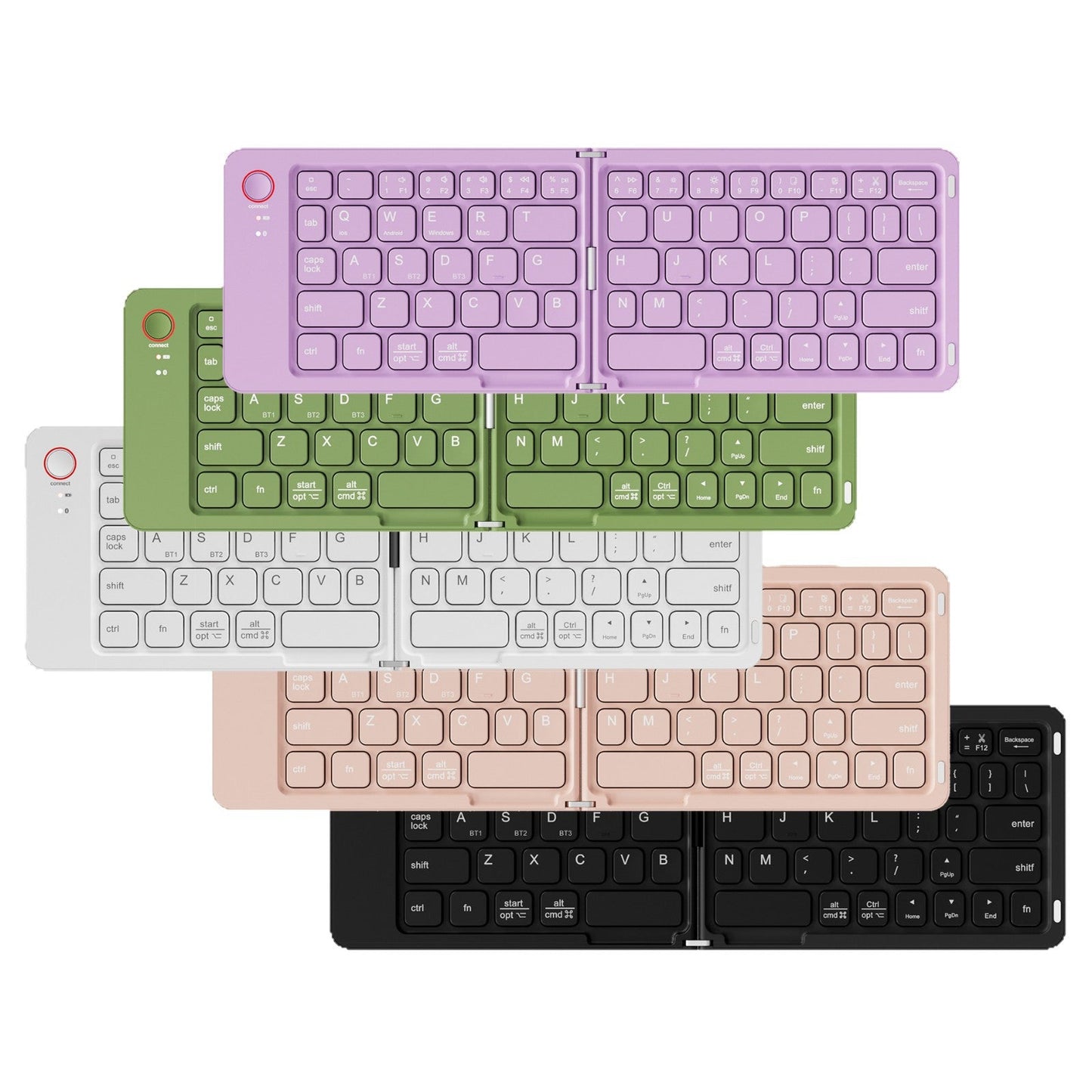 Ultra-Tragbare Bluetooth-Tastatur mit Multi-Geräte-Kompatibilität Brehn