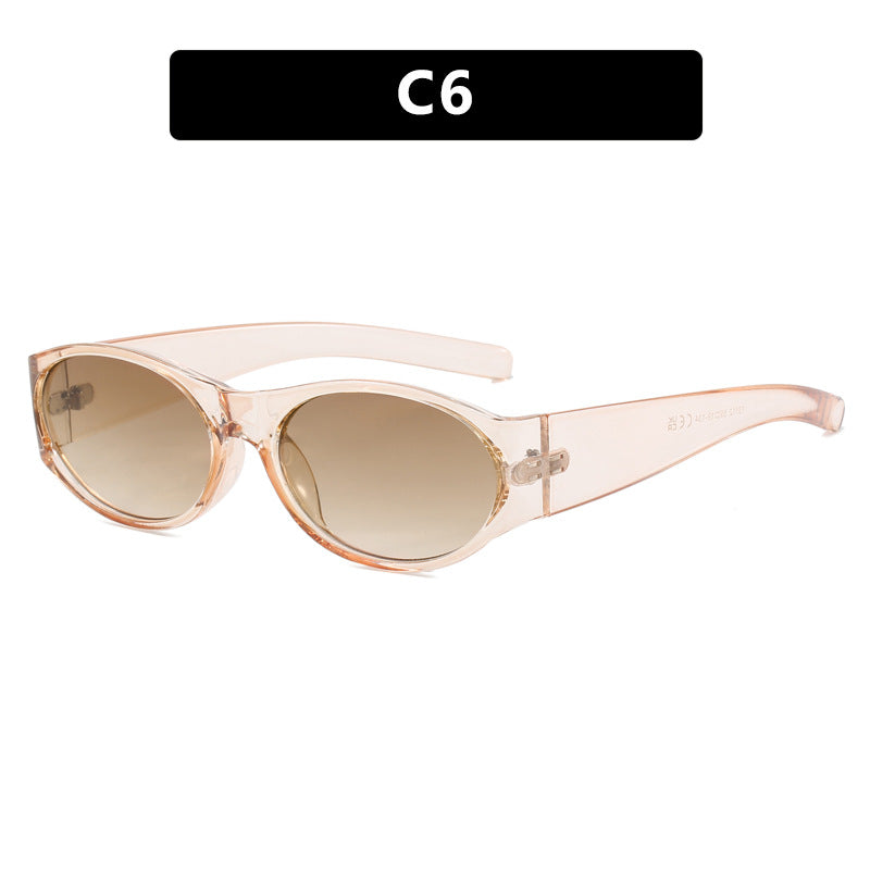 Damen modische Sonnenbrille mit elegantem, ovalem Design und UV-Schutz Brehn