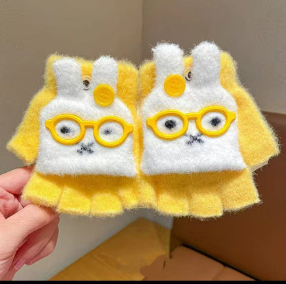 Niedliche Hasen-Themen-Fingerlose Handschuhe Brehn