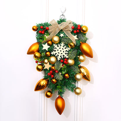 Festliche Weihnachtskranz Dekoration Brehn
