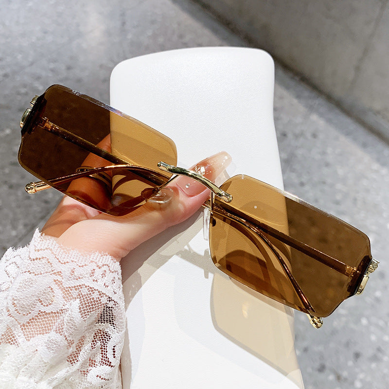 Damen elegante quadratische Sonnenbrille mit stilvollem Schildkrötenmuster und UV-Schutz Brehn