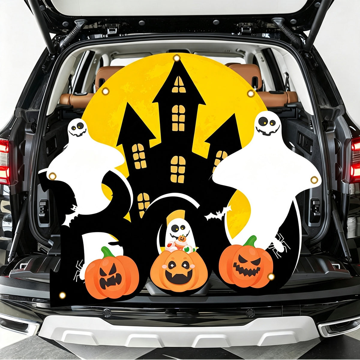 Großer Halloween Wandsticker Vinyl mit tanzenden Skeletten und ablösbarem Selbstklebefilm