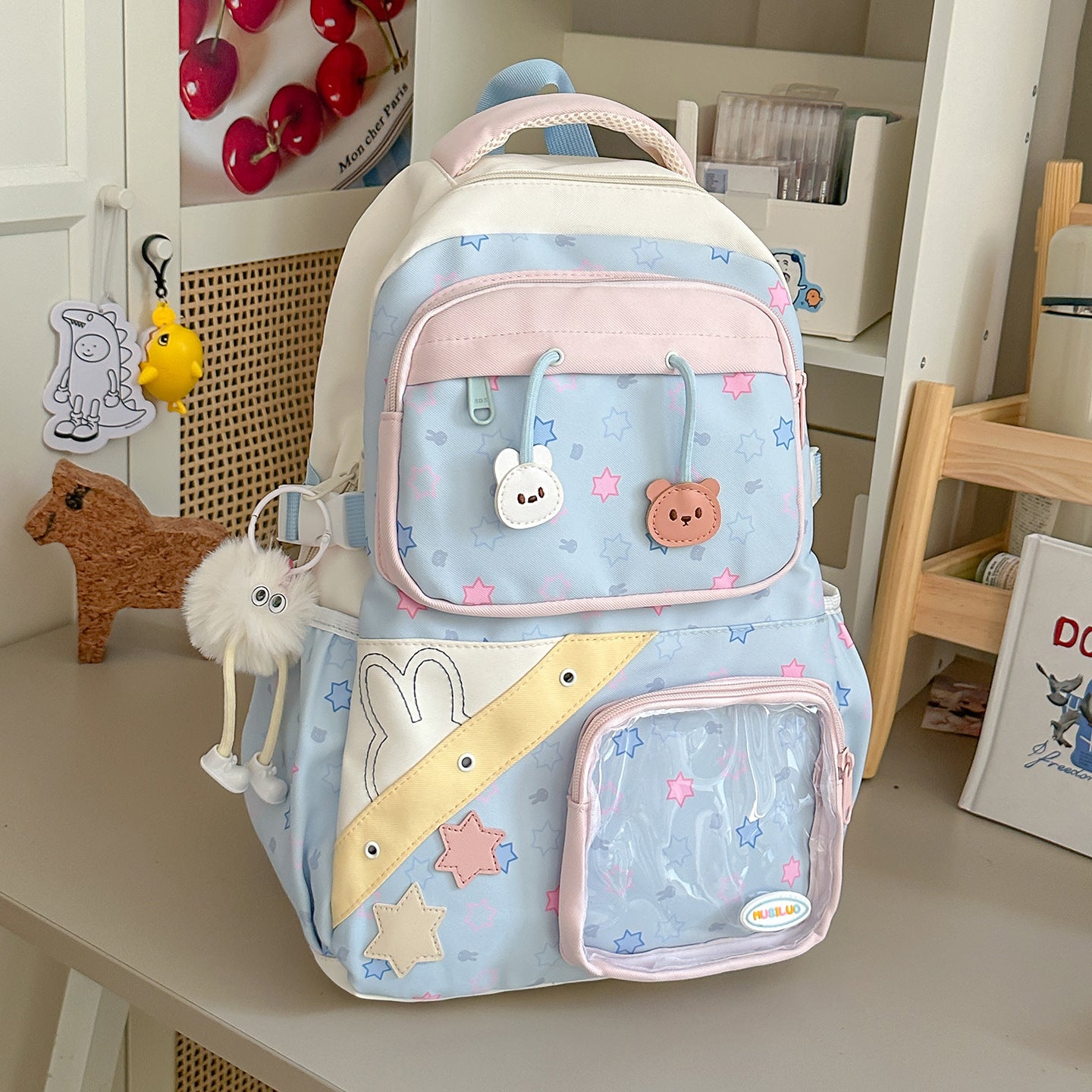 Kinder Spaß Charakter Design Multi-Taschen Schulranzen