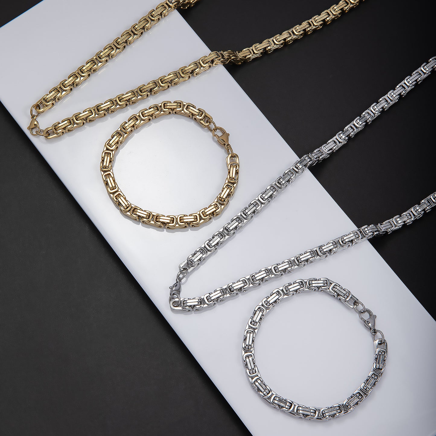 Chunky Link Chain Schmuckset Brehn