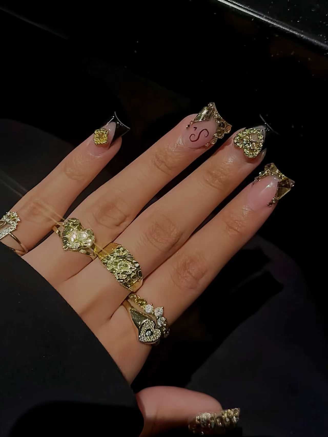 Luxus Strass Nagelverstärkungen Brehn