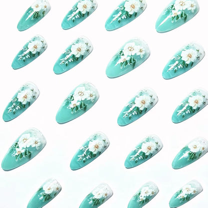 Floral 3D Nagelkunst Design Brehn