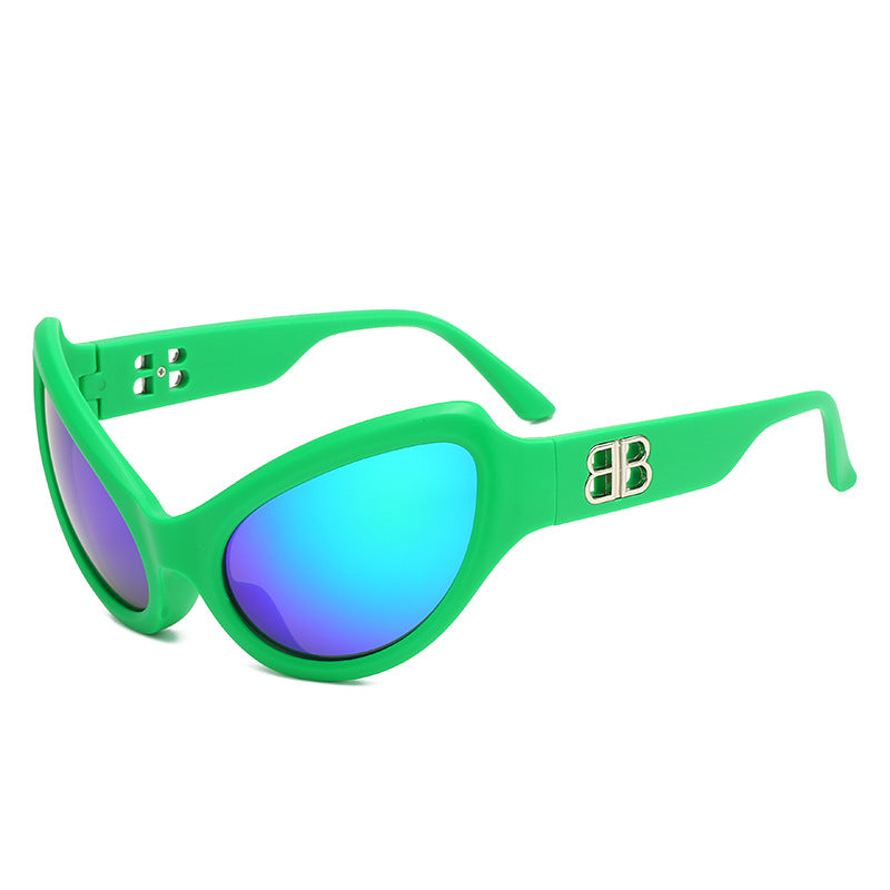 Damen elegante Cat-Eye Sonnenbrille mit hochwertigen UV-Schutzgläsern Brehn