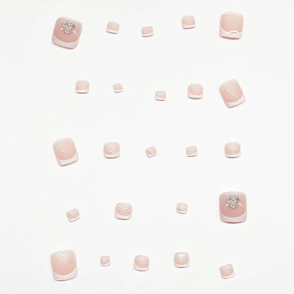 Kunstnagelset mit verspieltem Herzdesign Brehn