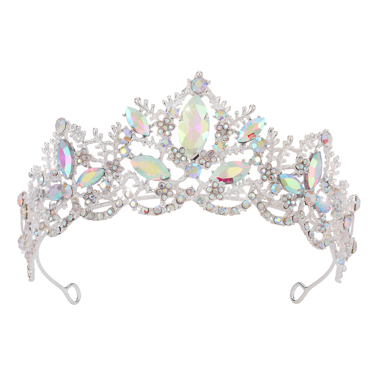 Damen Glamouröse Tiara mit funkelnden Kristallverzierungen Brehn