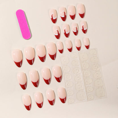 Chic French Tip Nagelkunst Set Brehn