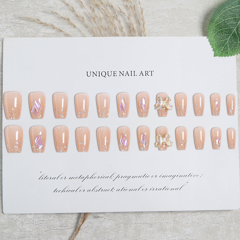 Kunstnagelset mit Glitzer- und 3D-Schmetterlingsverzierungen Brehn