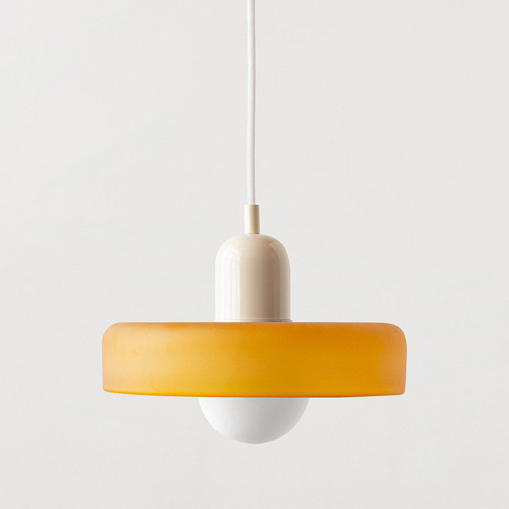 Farbenfrohe Bauhaus-Style Pendelleuchte - StiloGlas | Brehn