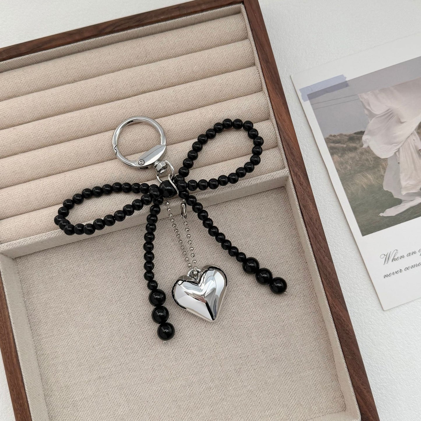 Eleganter Perlencharms-Schlüsselanhänger Brehn