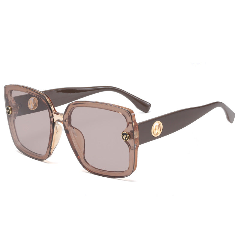 Damen quadratische Sonnenbrille mit gradienten Gläsern Brehn