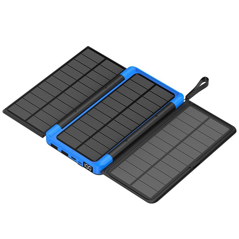 Tragbare Solar Powerbank mit Multifunktionaler Ladefunktion Brehn