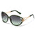 Designer Cat-Eye Sonnenbrille mit goldenen Akzentdetails Brehn