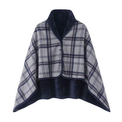 Damen Kuschelige Decke Poncho Brehn
