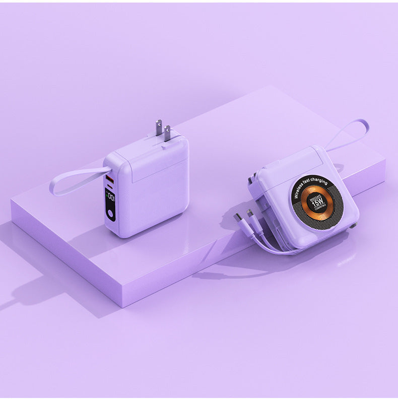 Tragbares Ladegerät mit integriertem Wireless Fast Charging Brehn