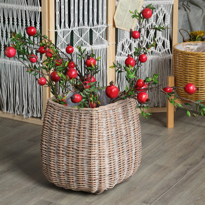 Großer Handgefertigter Wäschekorb mit Naturdesign Brehn