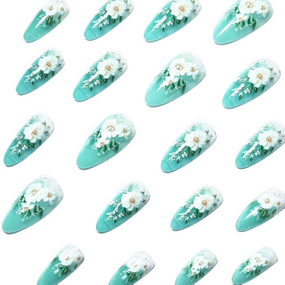 Floral 3D Nagelkunst Design Brehn