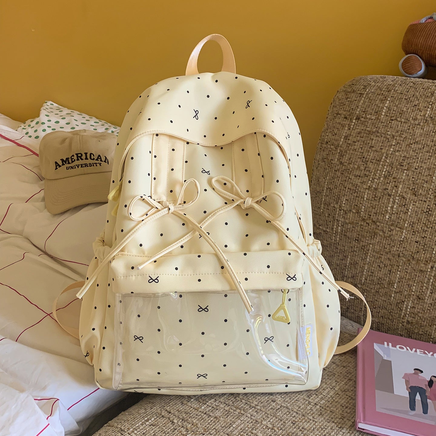 Stylischer gepunkteter Rucksack Brehn
