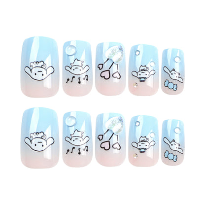 Kunstvolle Nagelverlängerungen mit tierischen Motiven Brehn
