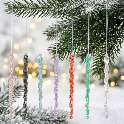 Dekorative Weihnachtslichterkette mit Eiszapfen-Design Brehn