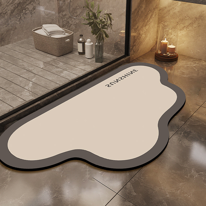 Moderne geometrische Badmatte