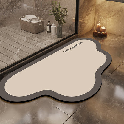 Moderne geometrische Badmatte