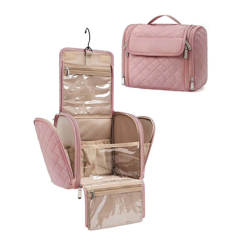 Kosmetik-Organizer Tasche mit Abnehmbarem Haken und Transparenten Fächern Brehn