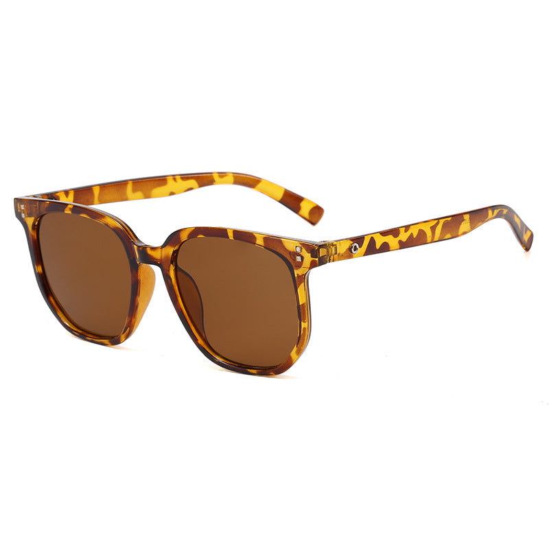 Damen trendige quadratische Sonnenbrille mit robustem Kunststoffrahmen Brehn
