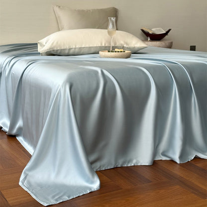 Luxuriöses Satin-Bettwäscheset mit seidig-glatter Oberfläche, Wendefunktion und Hotelverschluss