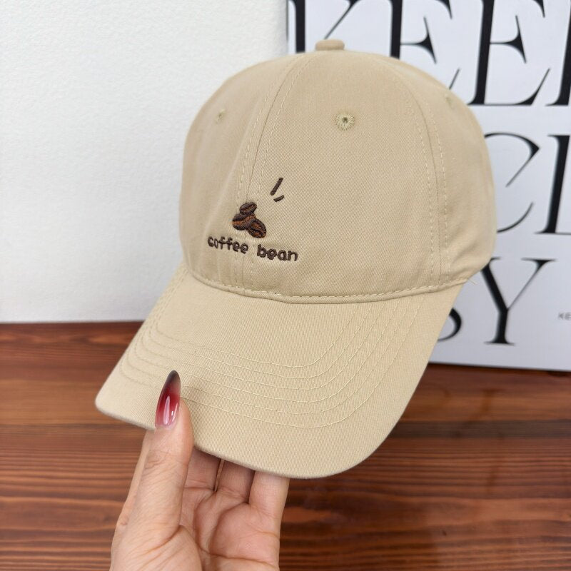 Frauen Bestickte Kaffeebohnen Baseballmütze Brehn