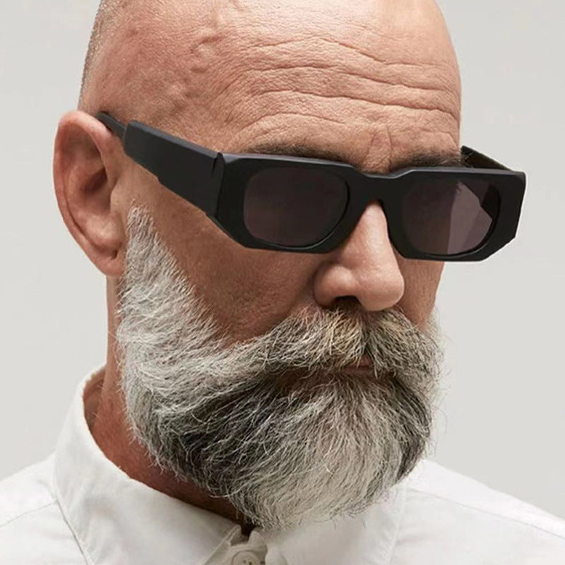 Damen oversized Sonnenbrille mit geometrischem Rahmen und UV-Schutz Brehn