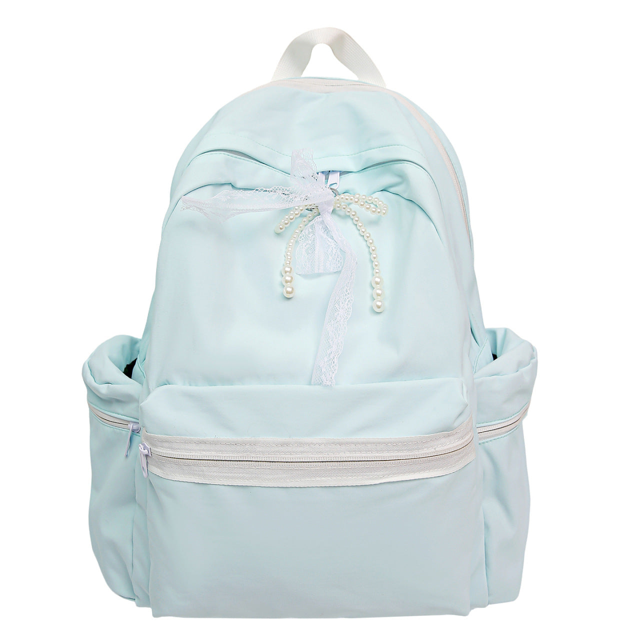 Eleganter Rucksack mit Perlen- und Spitzenakzenten Brehn