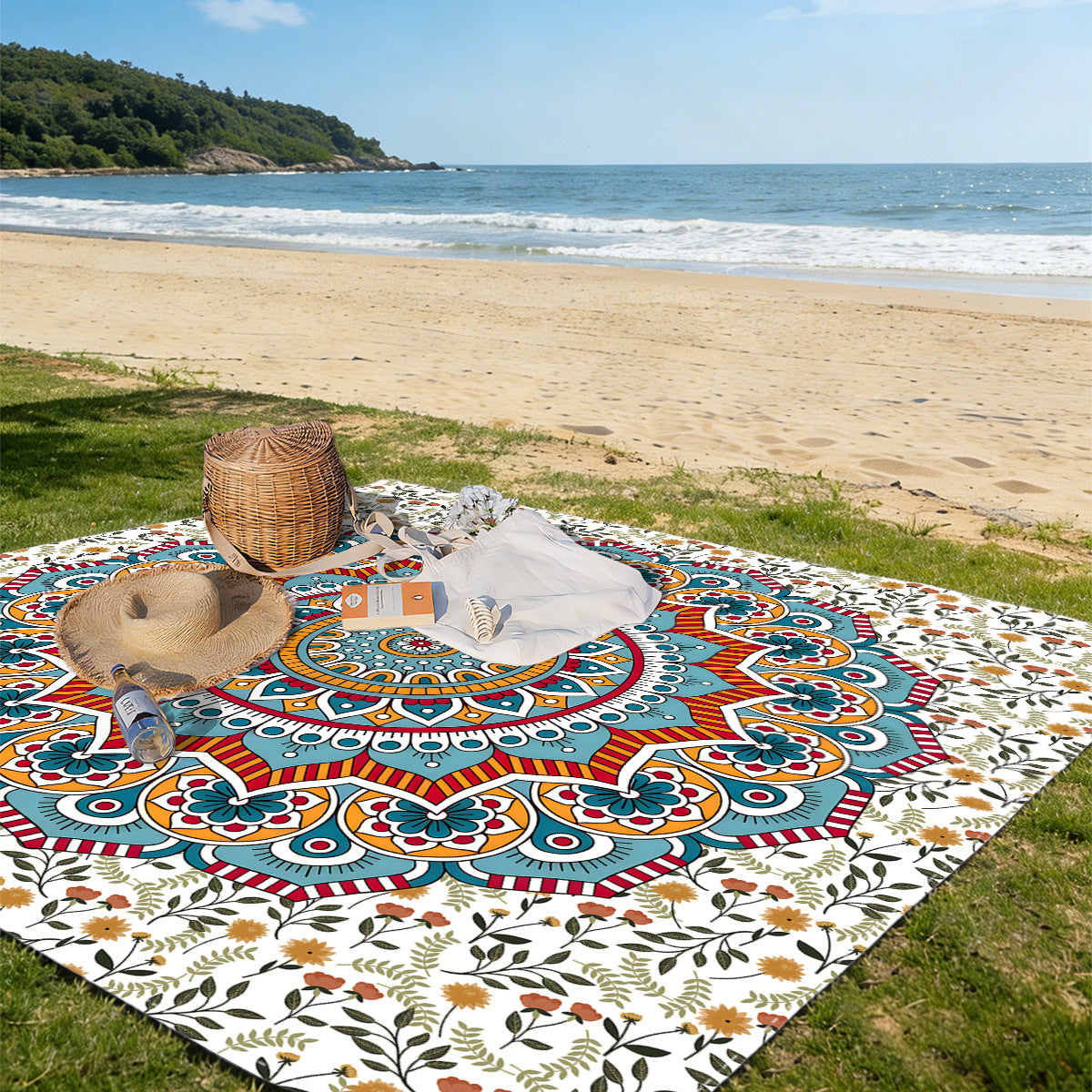 Mandala Design Strandmatte Brehn